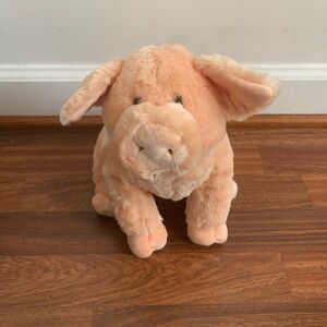 Gibbler Plush Pink Pig by Gund Designed for Animal Alley 2008 Sitting 10"